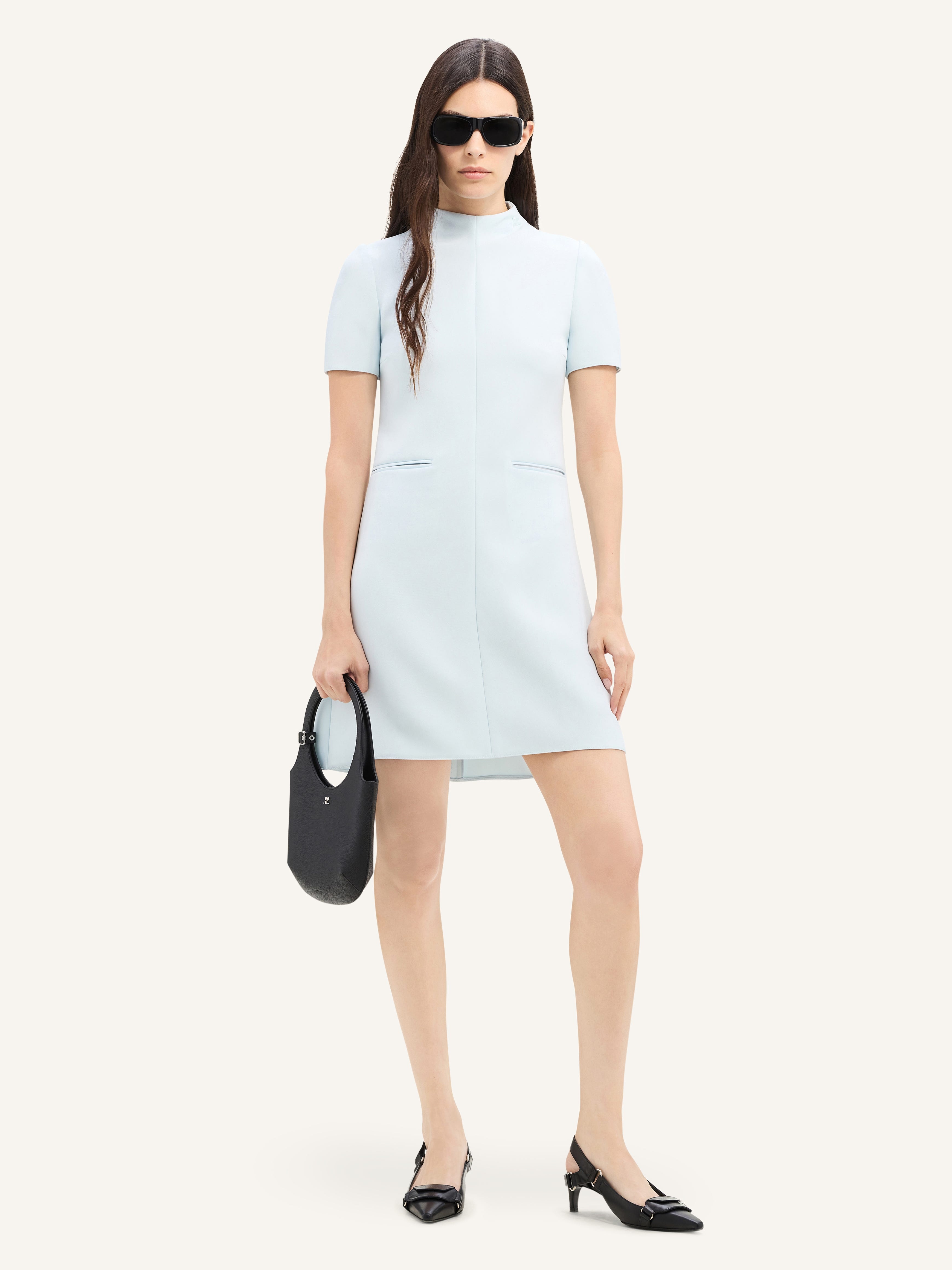 TWILL A-LINE DRESS - 2