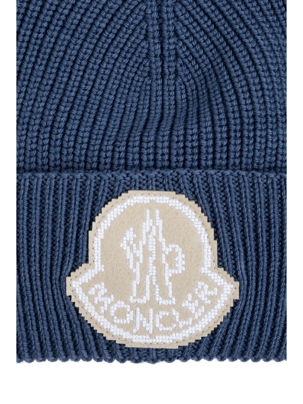 logo-patch virgin-wool beanie hat - 4