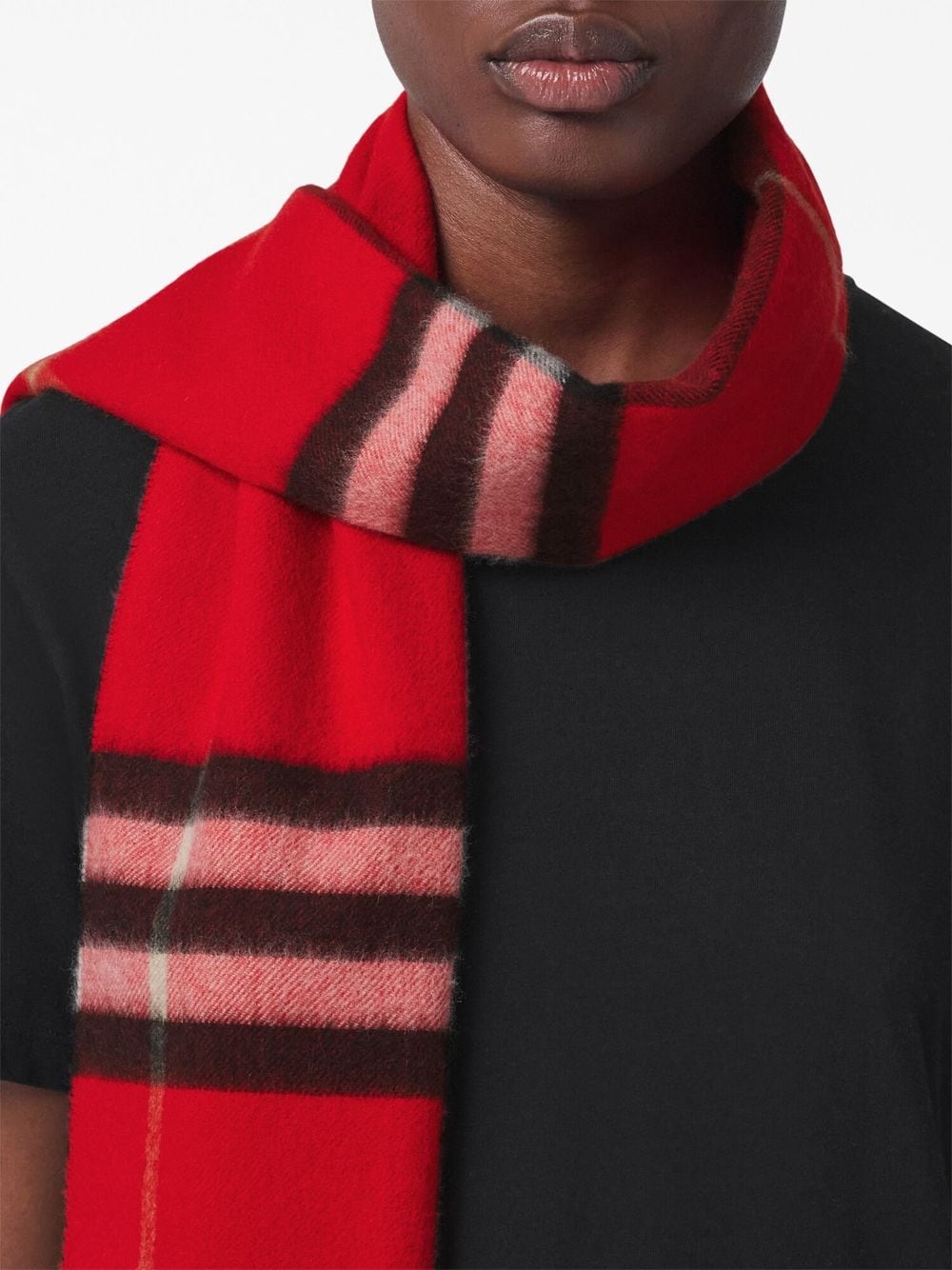The classic check cashmere scarf - 5