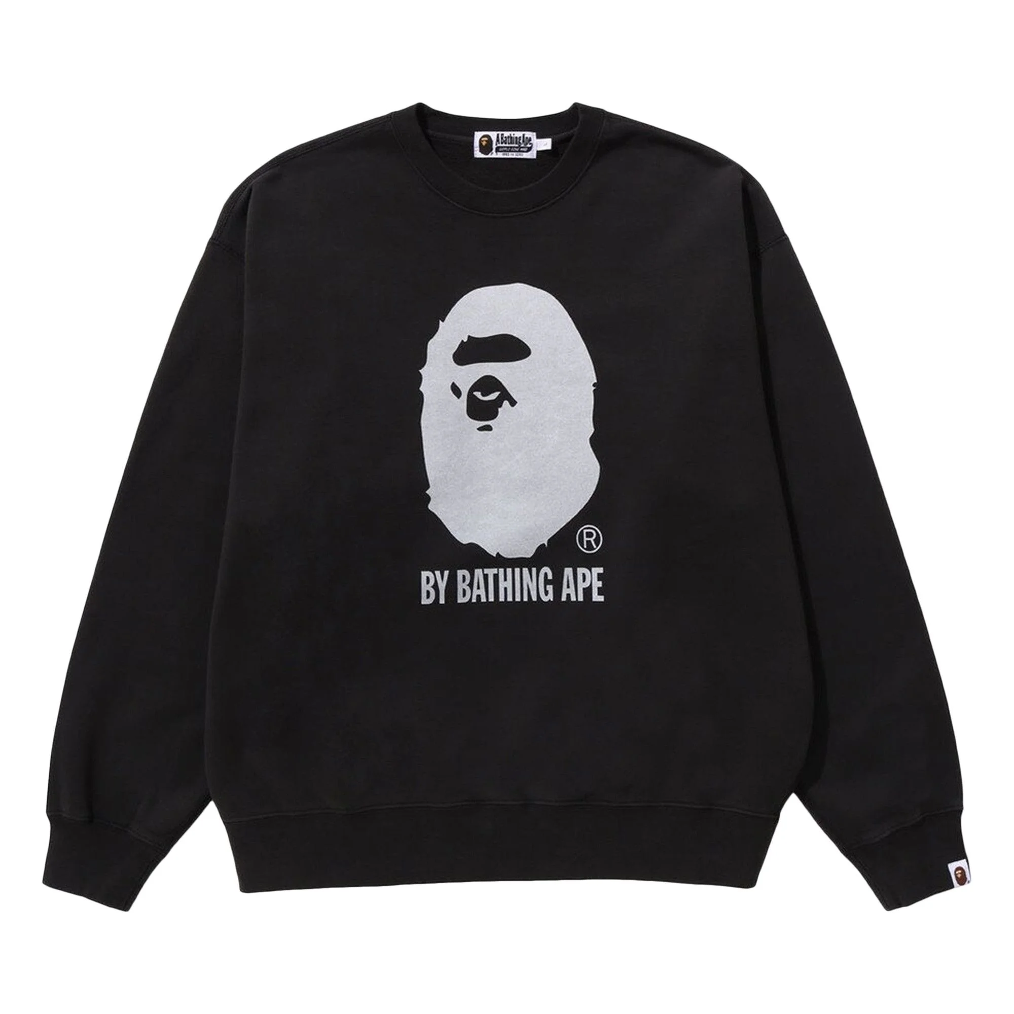 BAPE By Bathing Ape Overdye Crewneck 'Black' - 1