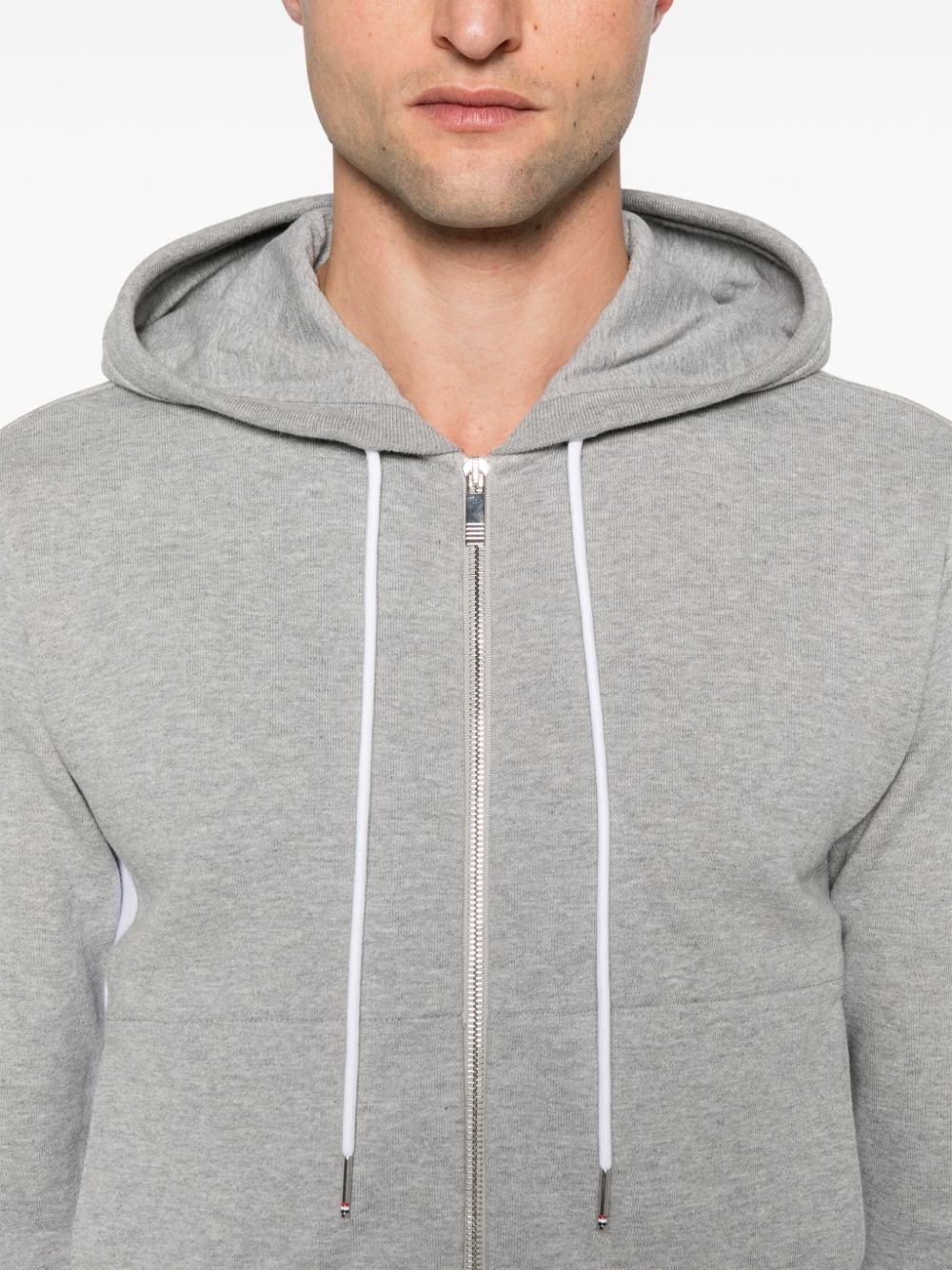 4-Bar stripe zip-up hoodie - 5