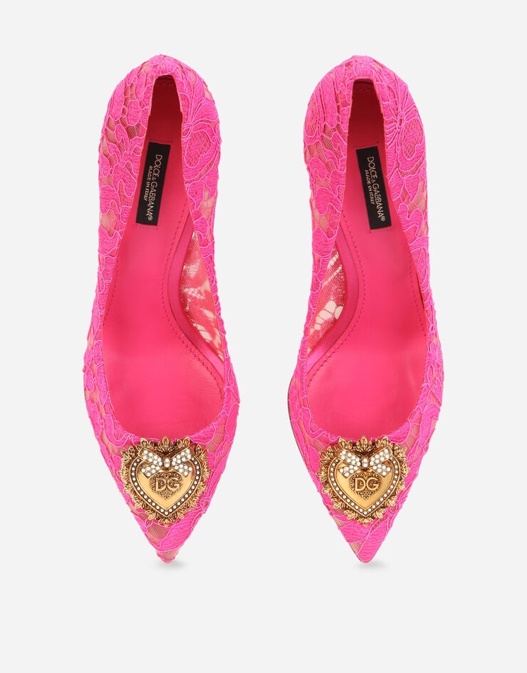 Taormina lace pumps with Devotion heart - 4