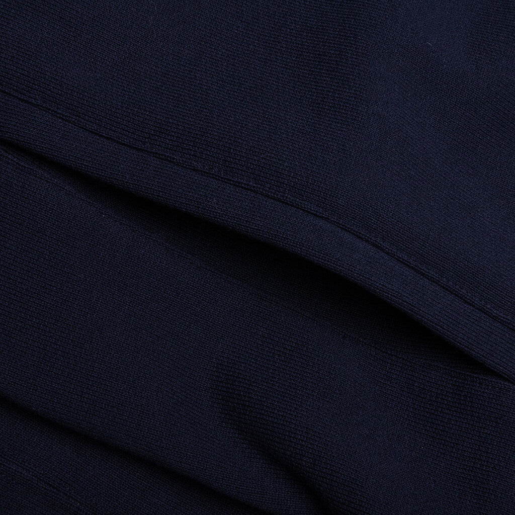 LOGO AND SKULL HOODIE - NAVY - 4