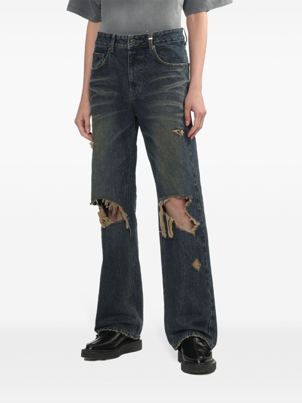 distressed jeans - 3