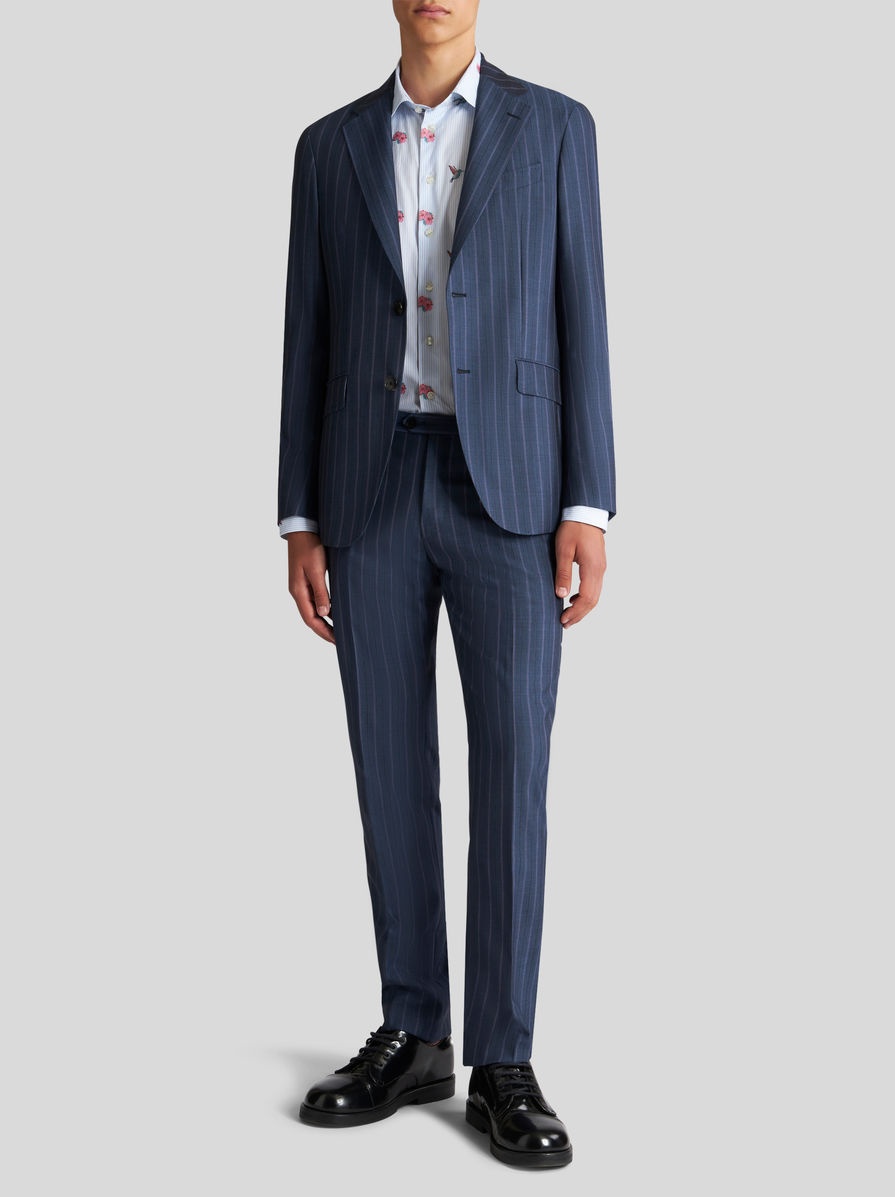 STRIPED WOOL JACQUARD SUIT - 2