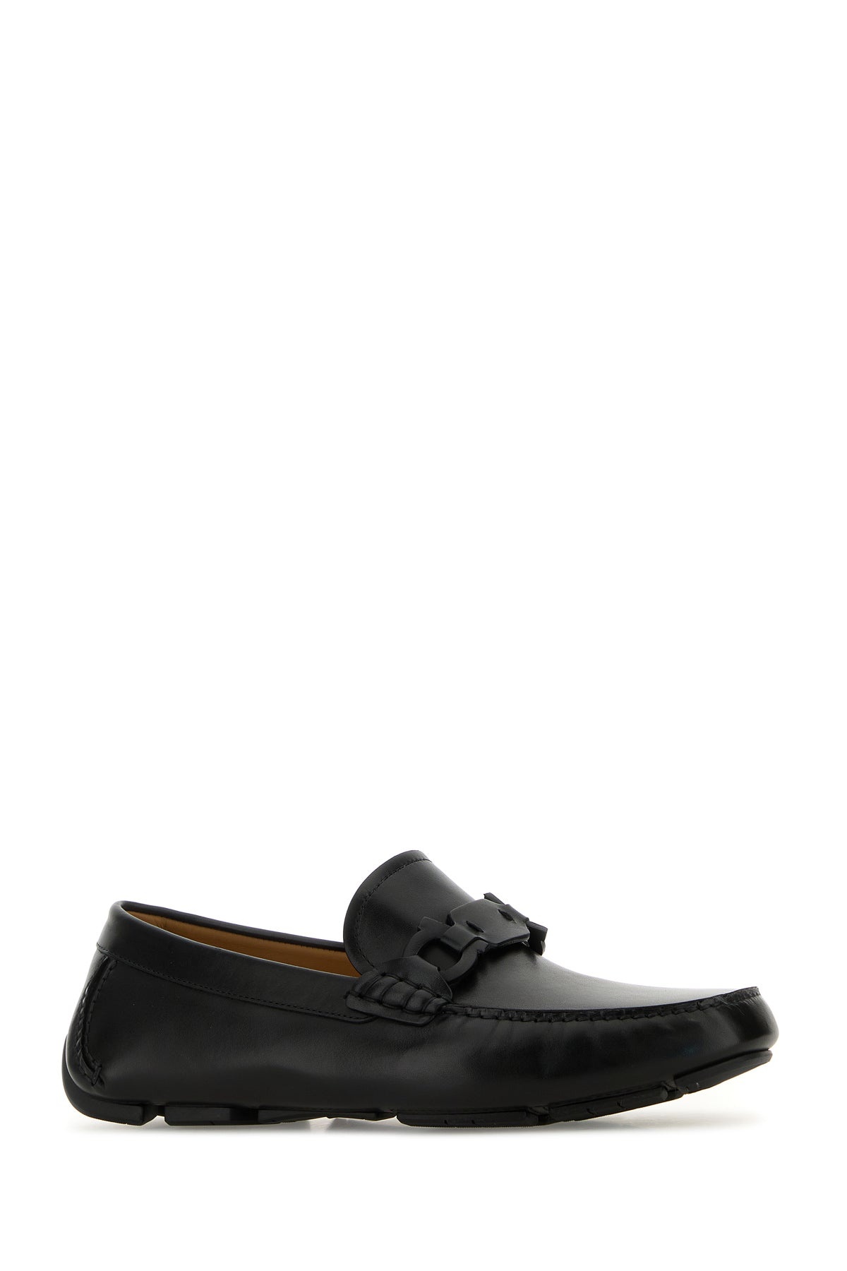 Black leather Byte loafers - 2