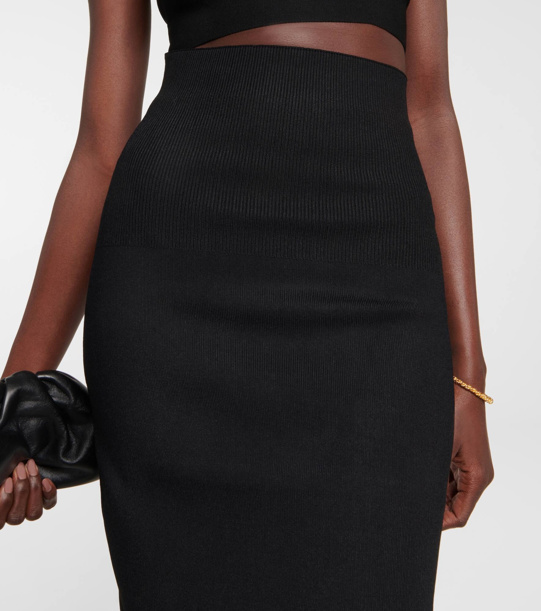 VB Body high-rise knit midi skirt - 4