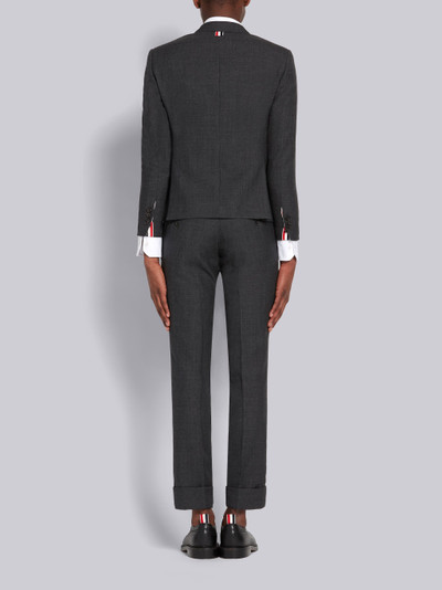 Thom Browne Dark Grey 2-Ply Fresco High Armhole Suit outlook