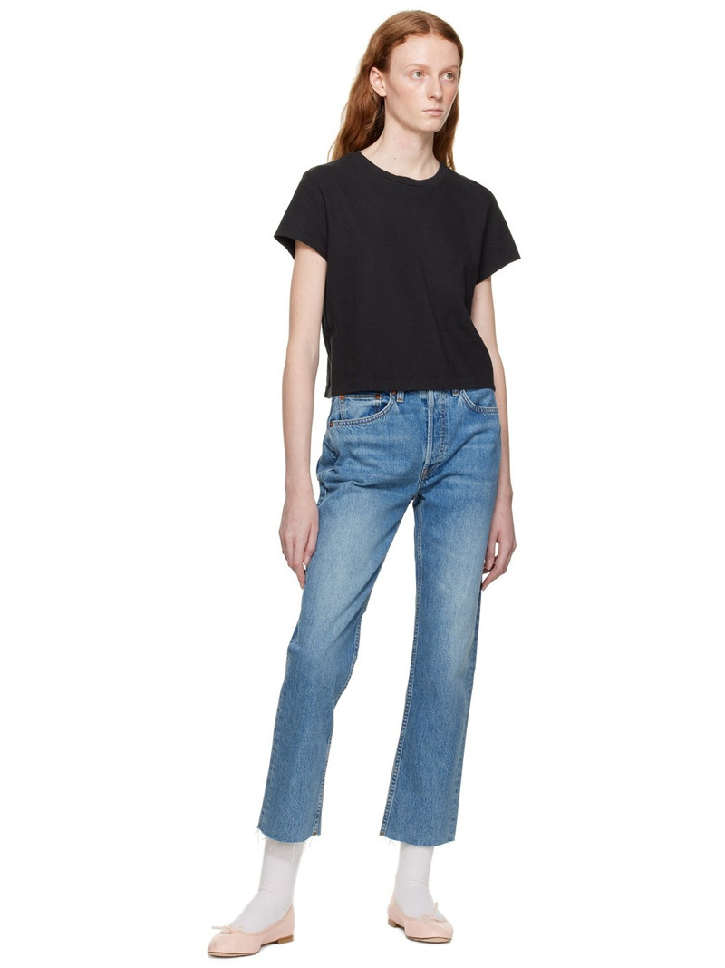 RE/DONE Blue 70s Stove Pipe Jeans outlook