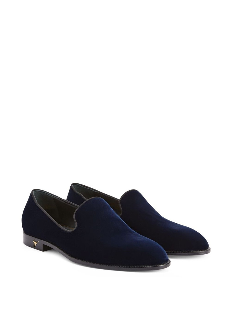 Giuseppe Zanotti Gatien velvet-effect loafers outlook