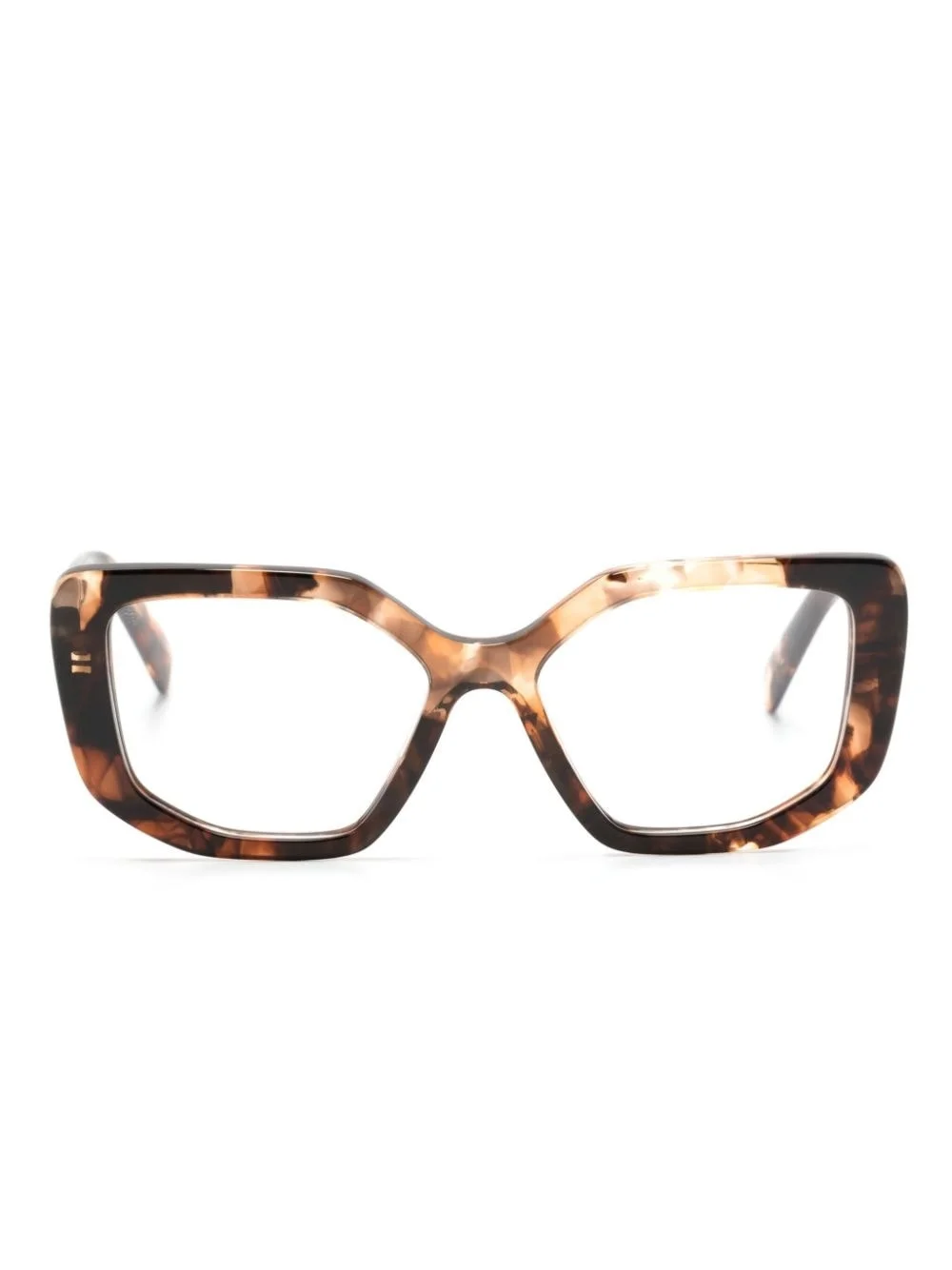 logo-print cat eye-frame glasses - 1