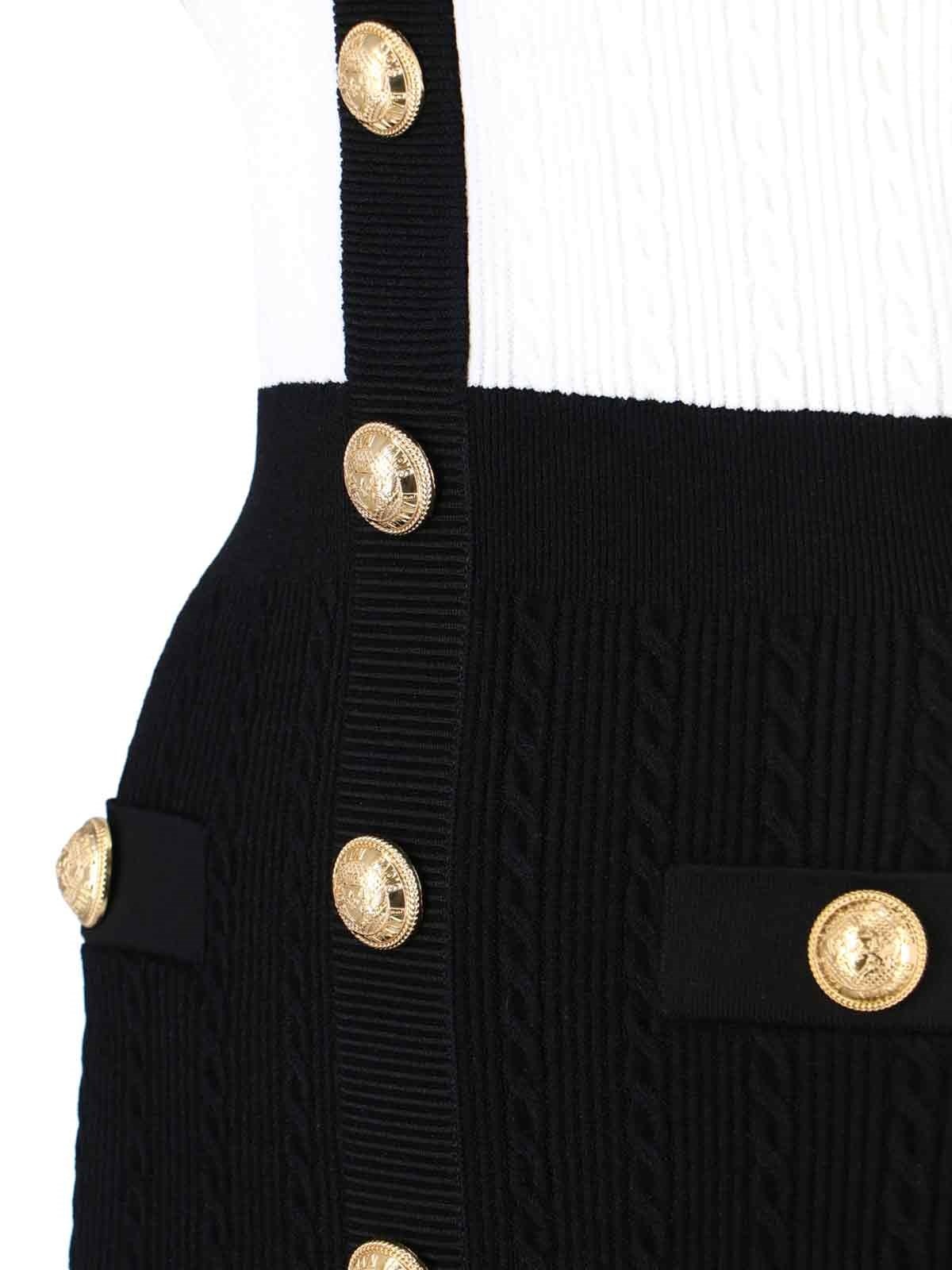 MINI DRESS WITH DECORATIVE BUTTONS - 3