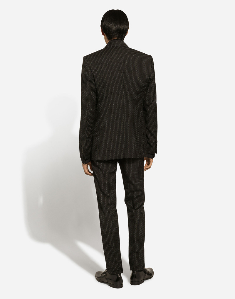 Single-breasted pinstripe wool Sicilia-fit jacket 3