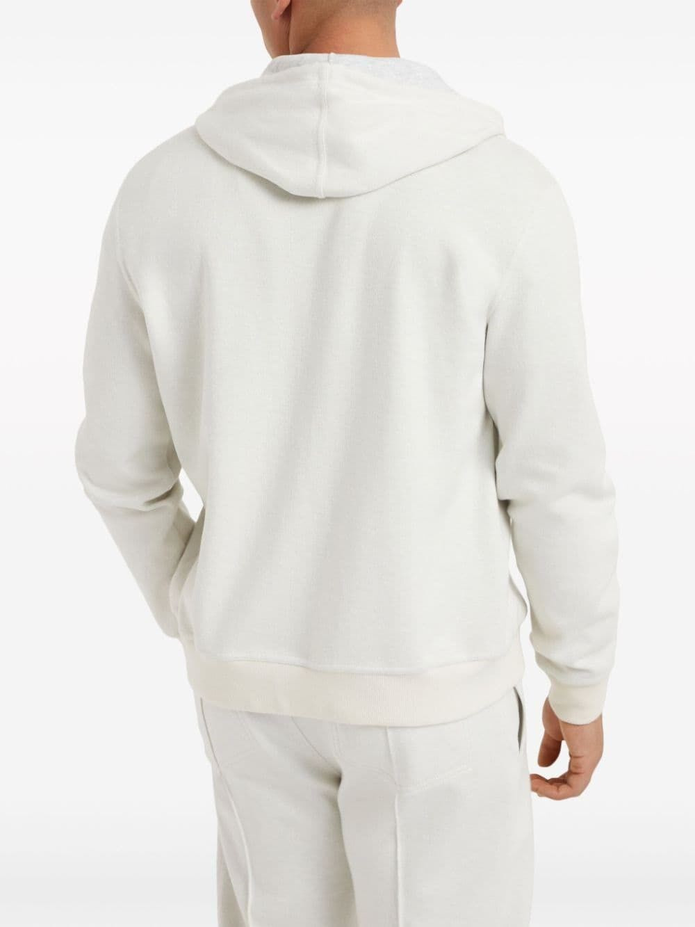 Hooded Sweatshirt With Zipper - 3