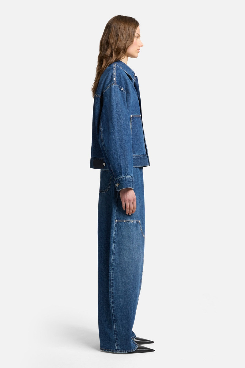 MANKIND Cropped Carpenter Jacket in Le Blue 6