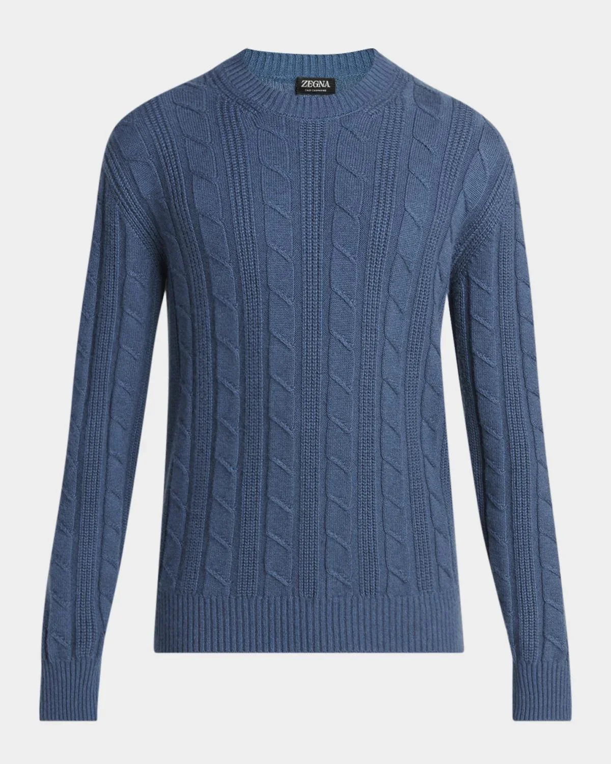 Men's Oasi Cashmere Cable Crewneck Sweater - 1