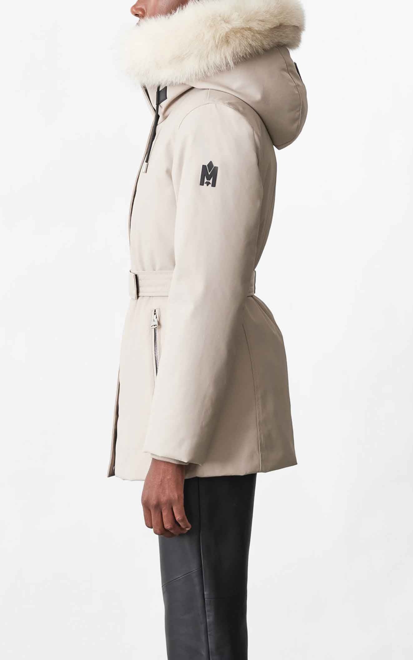 JENI 2-in-1 down parka with removable bib and natural fur - 5