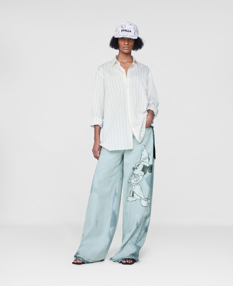 Stella McCartney Fantasia Mickey Print Denim Pants outlook