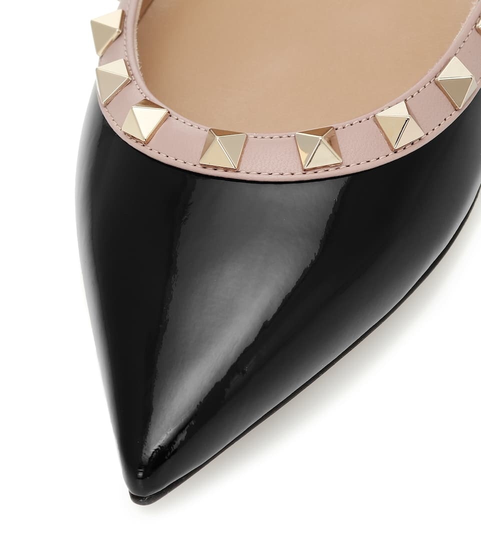 Valentino Garavani Rockstud patent leather ballet flats - 6