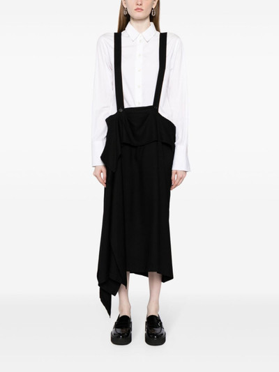 Yohji Yamamoto suspender maxi skirt outlook