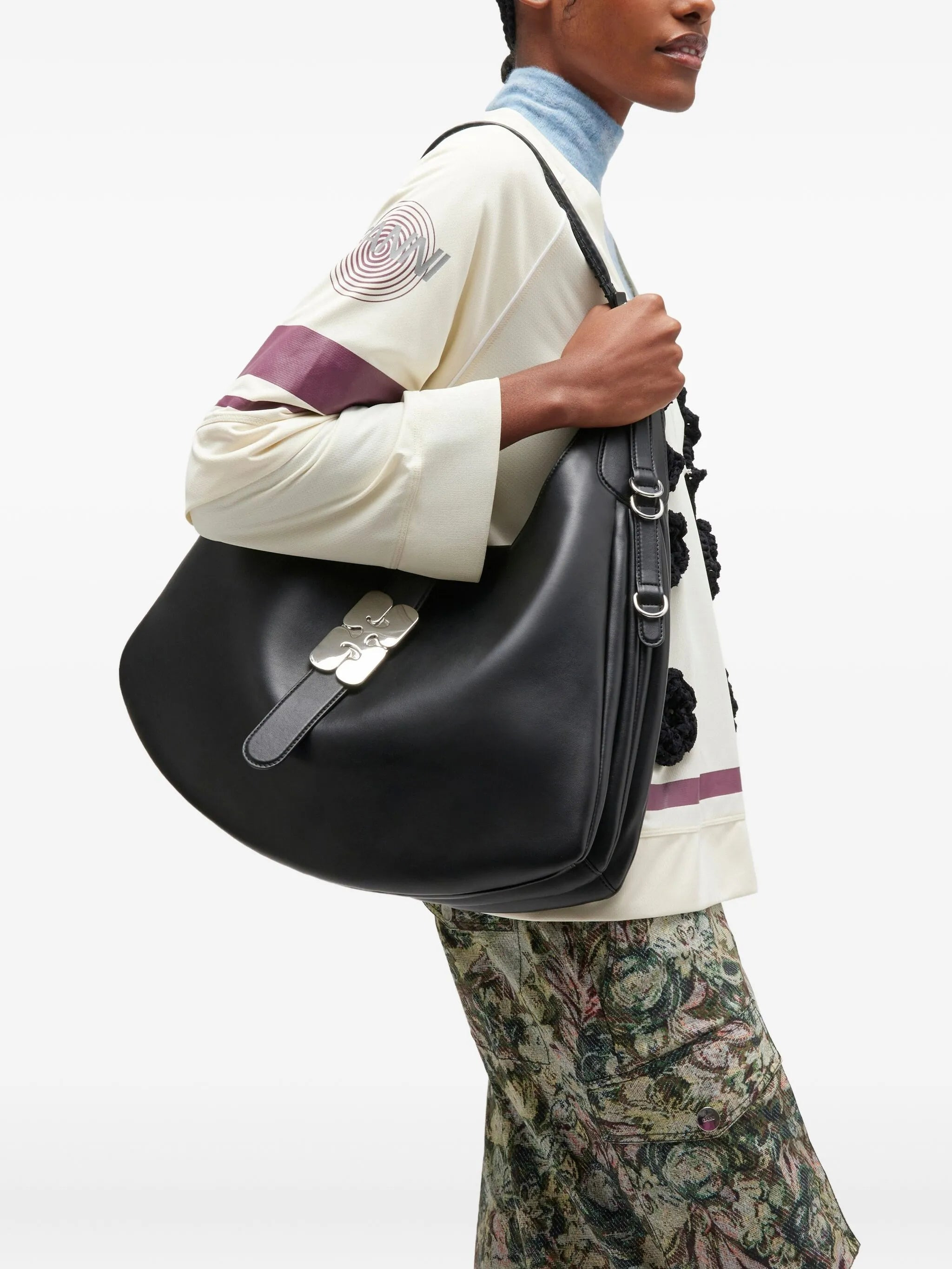 Ganni Hardware-detail Shoulder Bag - 2