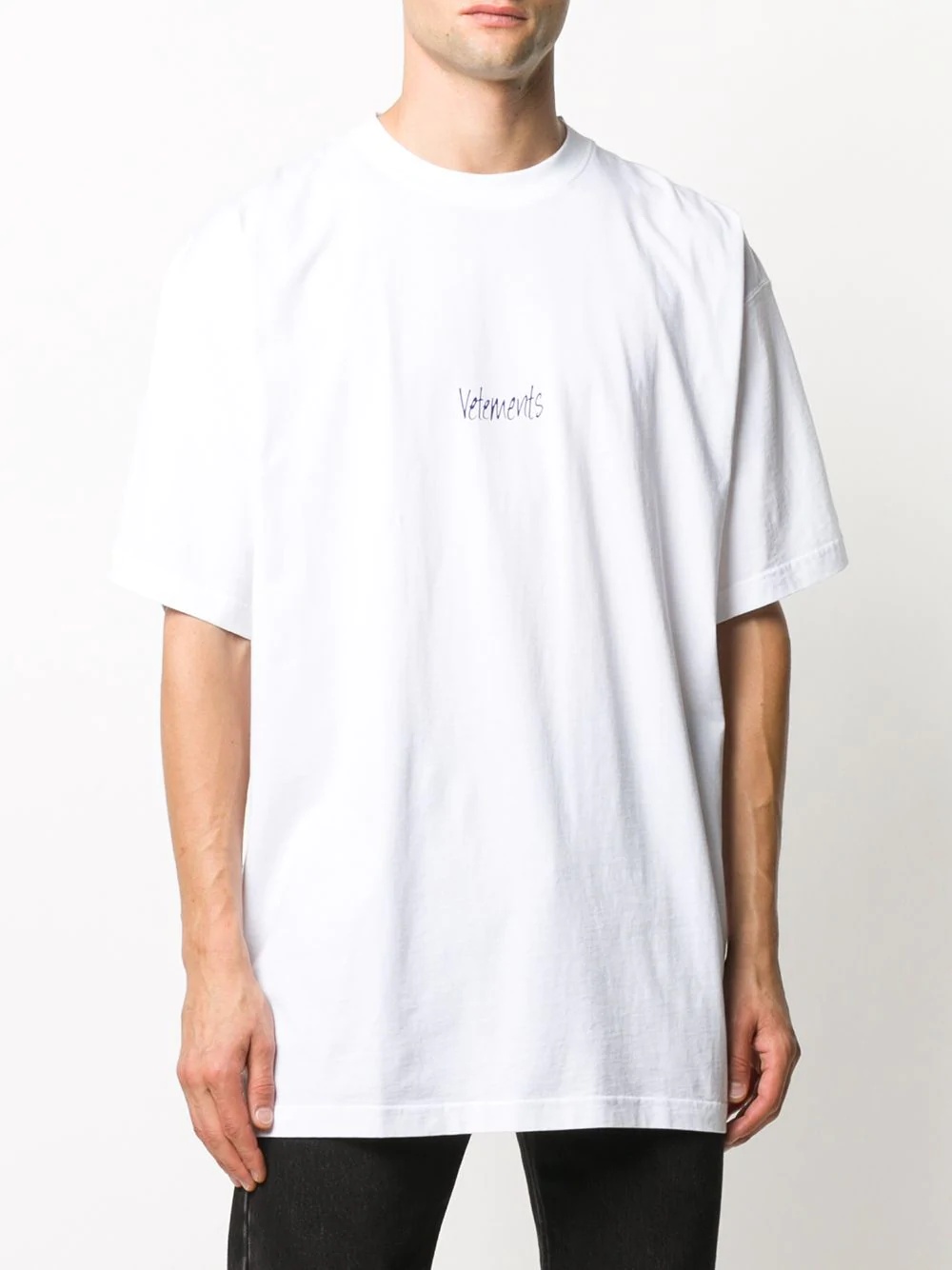 logo embroidered T-shirt - 3