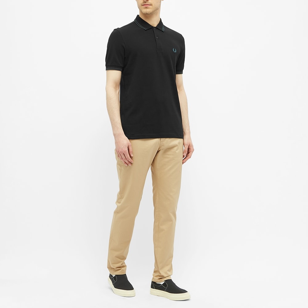 Fred Perry Authentic Slim Fit Twin Tipped Polo - 6