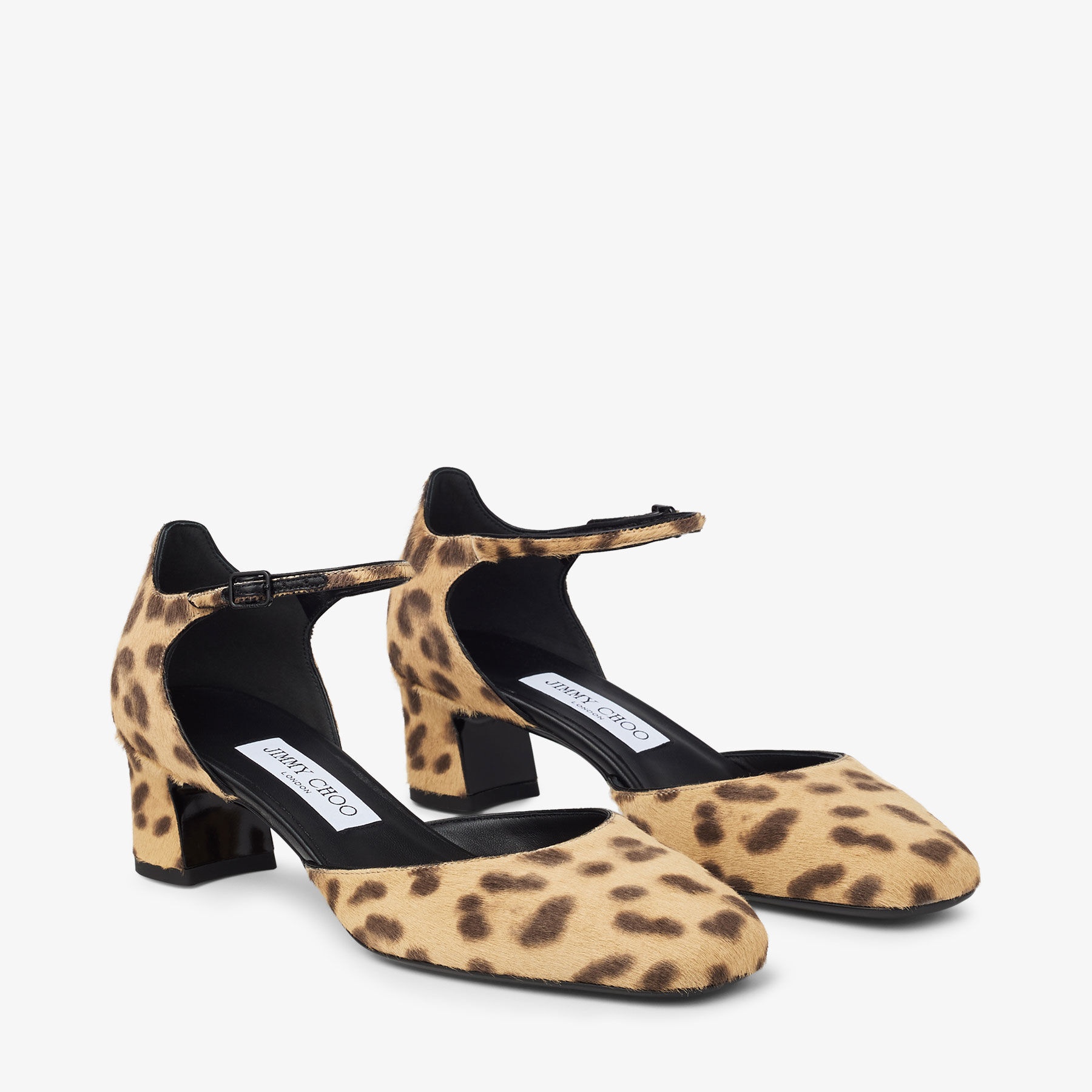Pixie Block Heel 45
Natural Leopard Print Pony Pumps - 3