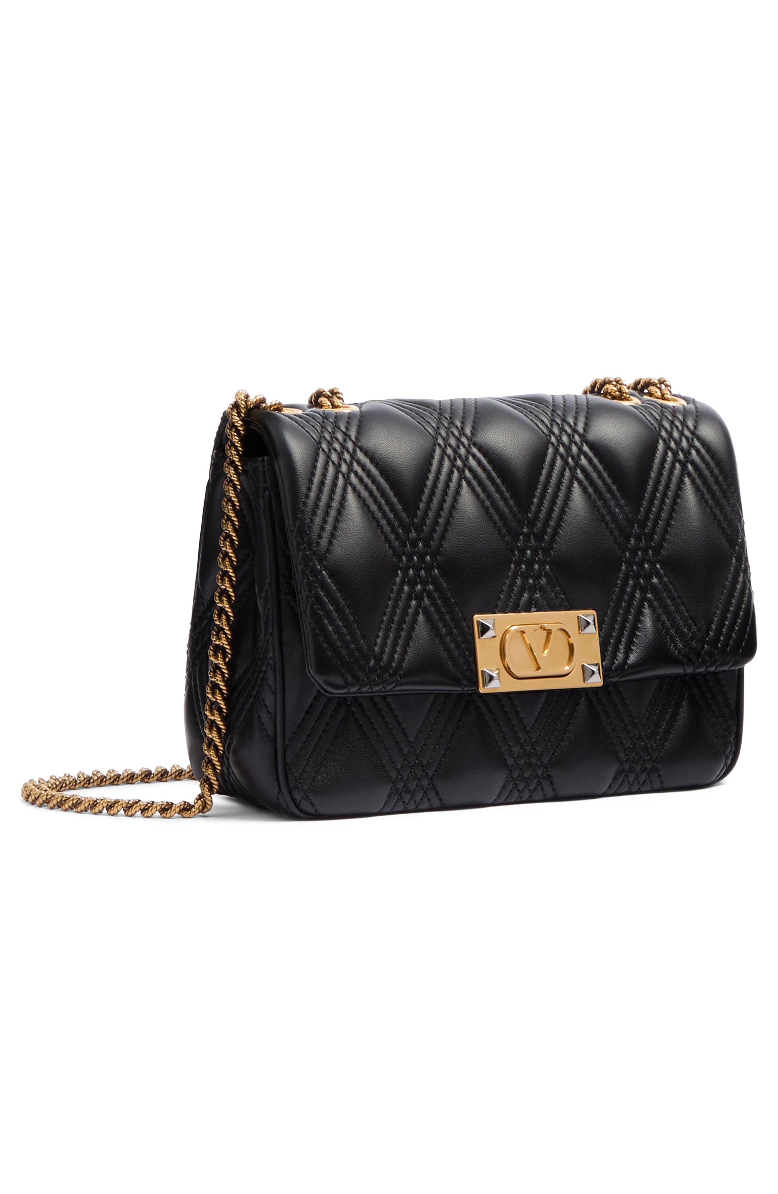 Valentino Garavani Medium Quiltie 67 Quilted Leather Shoulder Bag in Black at Nordstrom - 9