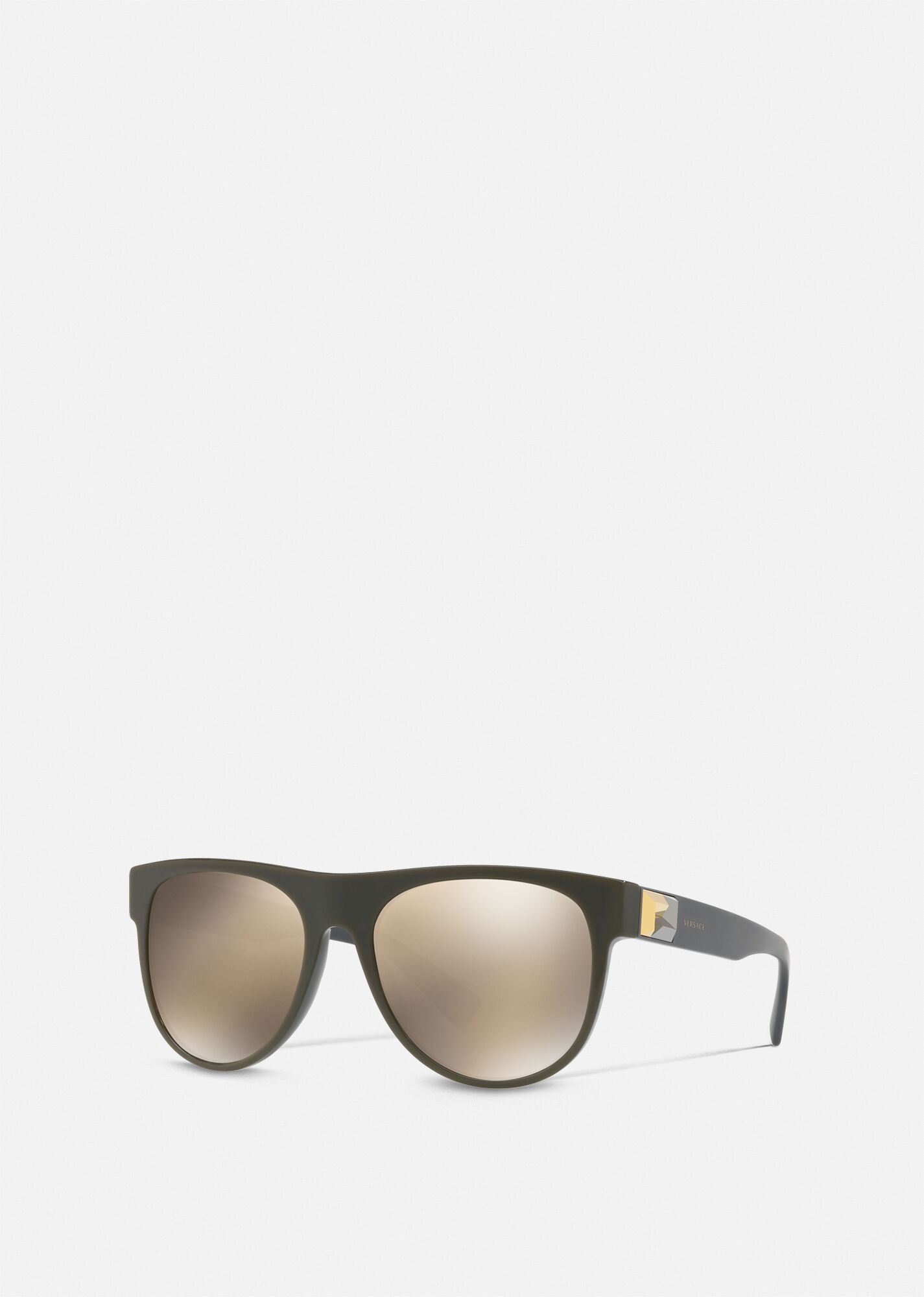 Mirror Gold Greca Tetris Sunglasses - 1