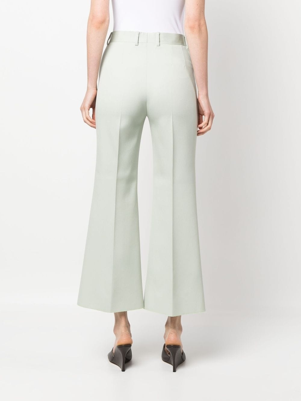 cropped flared trousers - 4