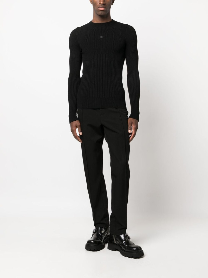 MISBHV logo-embroidered ribbed-knit jumper outlook