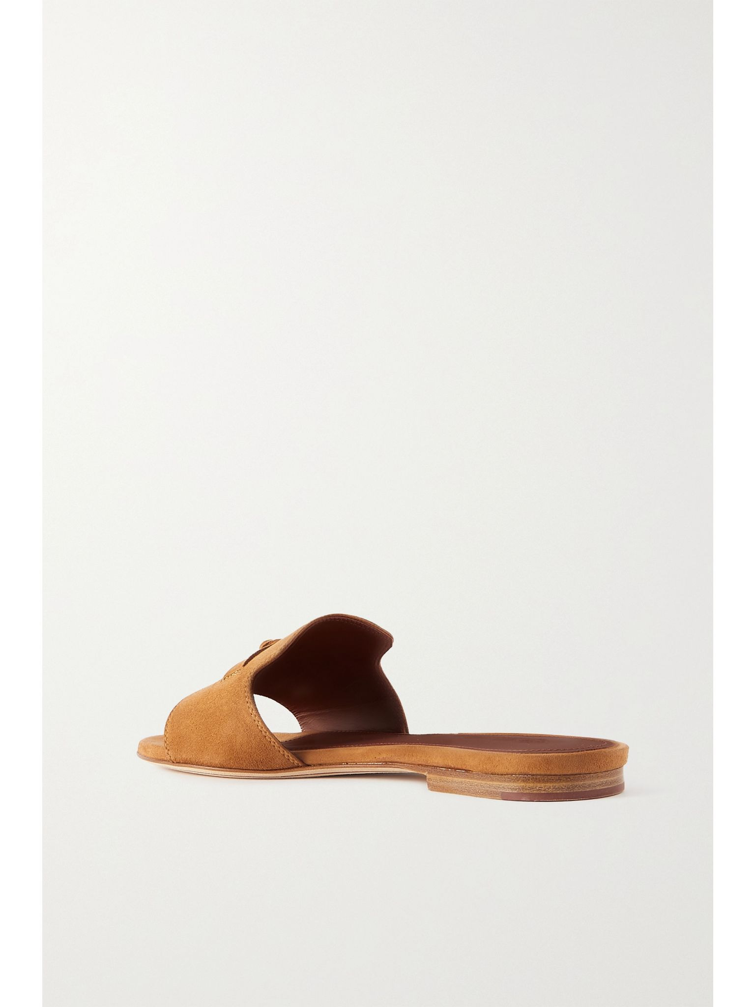 Summer Charms suede slides Tan - 3