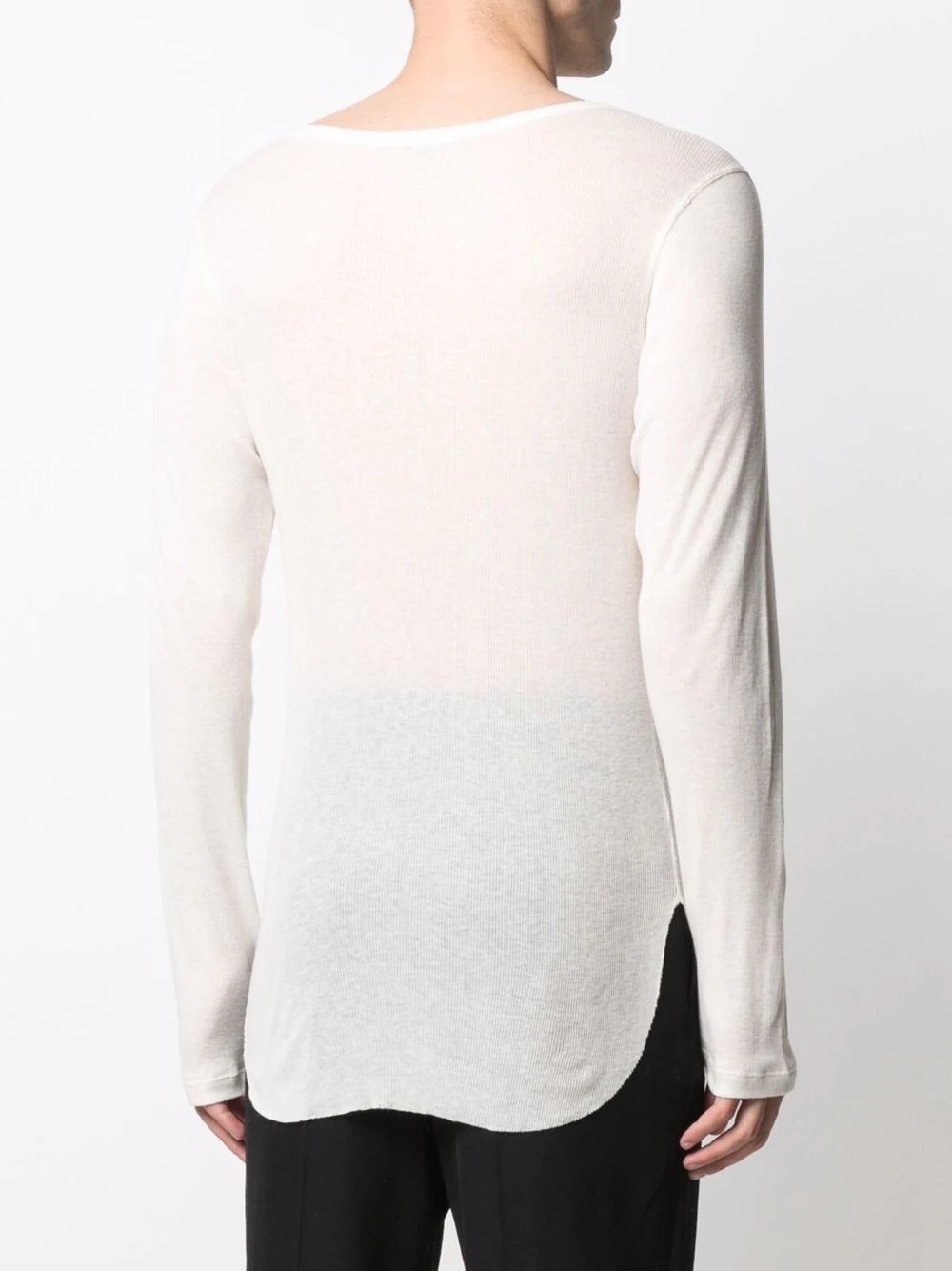 ribbed long-sleeve top - 4