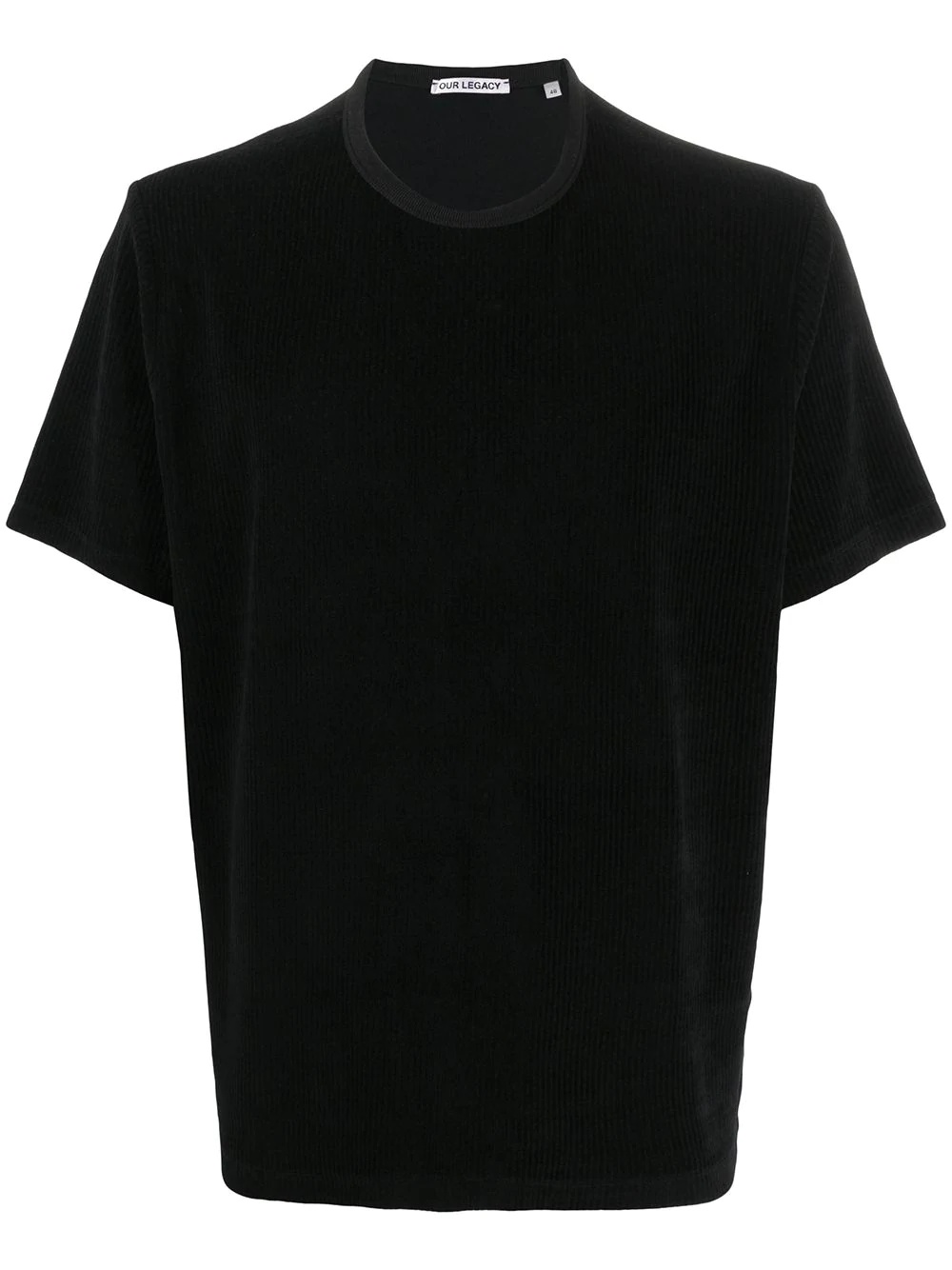 round neck corduroy T-shirt - 1