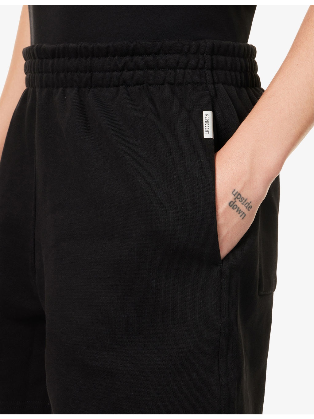 Initial Logo-Print Cotton Sweat Shorts - 5