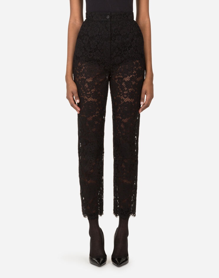 Cordonetto lace pants - 1