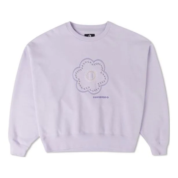 (WMNS) Converse Floral Crewneck 'Lilac' 10025522-A02 - 1
