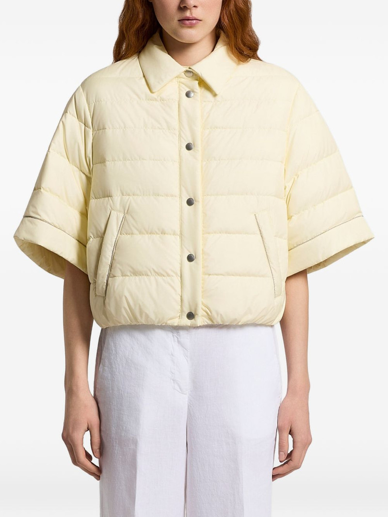short-sleeve buttoned jacket 1