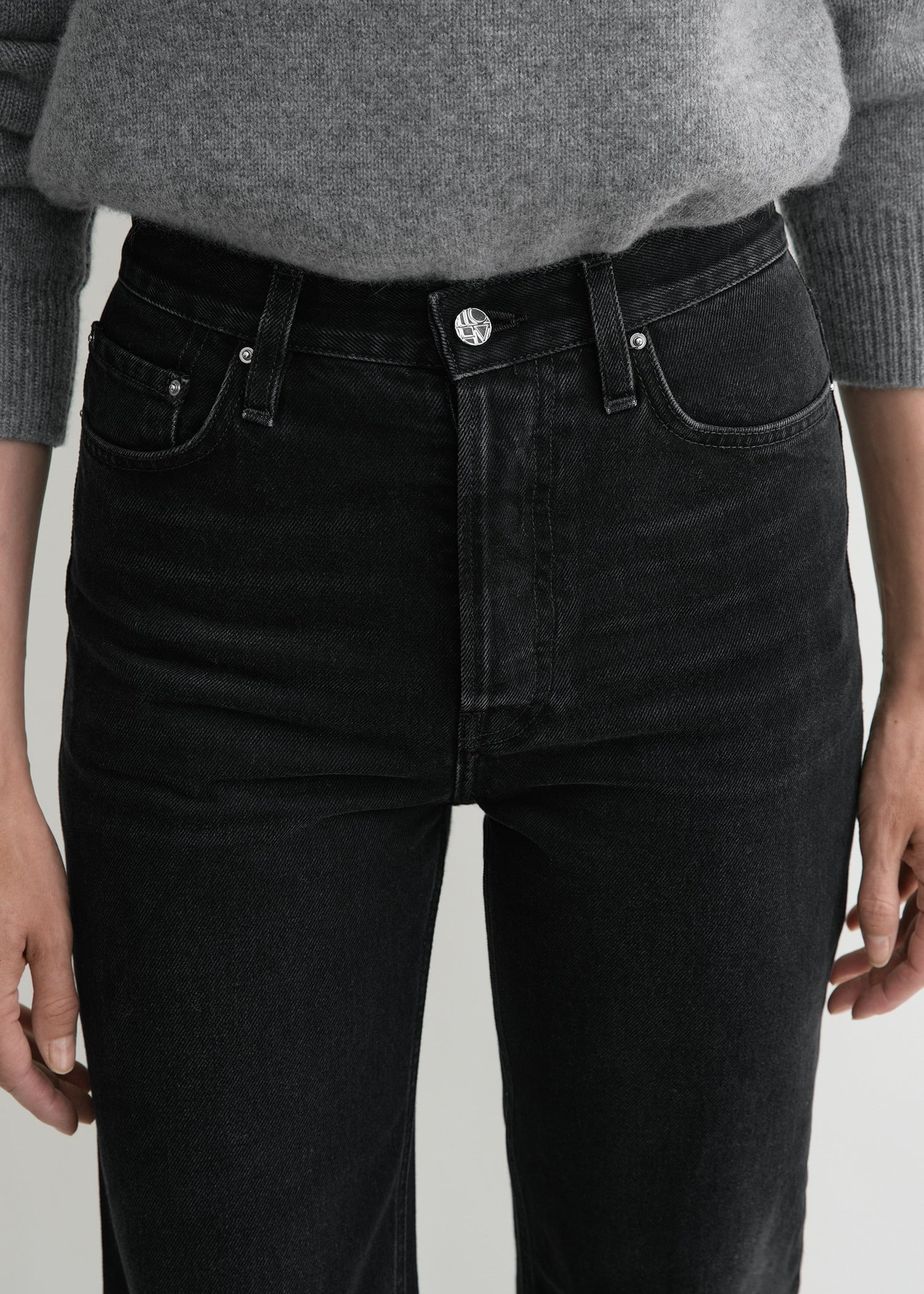 Classic cut denim full length faded black - 6
