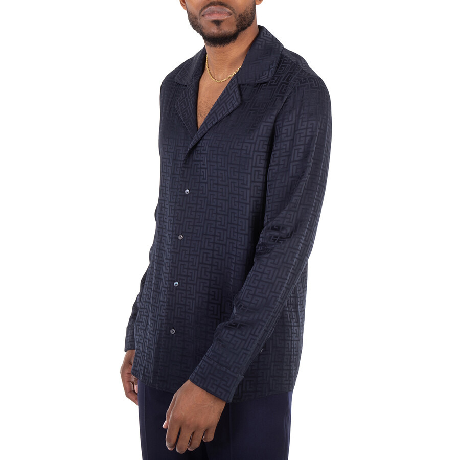 Balmain PB Labyrinth Jacquard Pyjama Shirt - 4