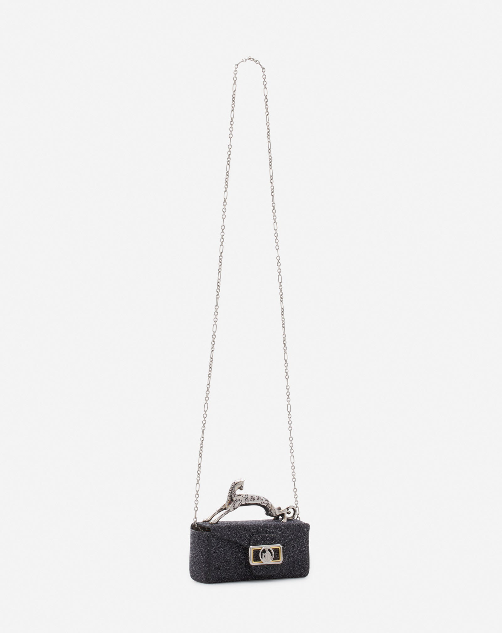 MICRO PENCIL CAT BAG IN SUEDE - 3