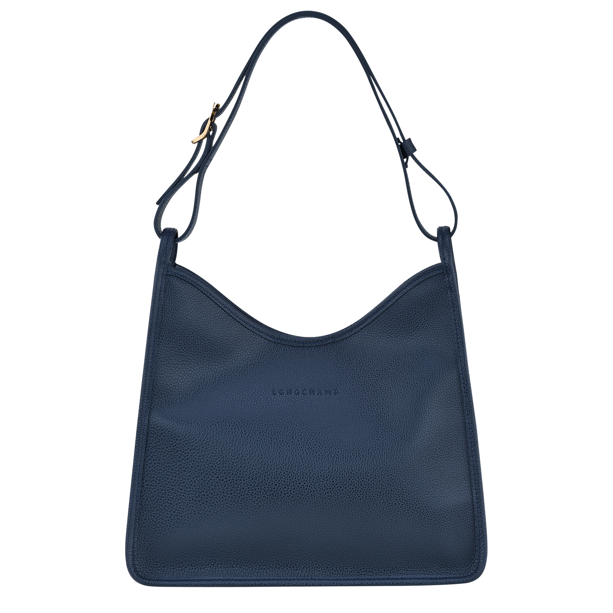 Le Foulonné M Hobo bag Navy - Leather - 1