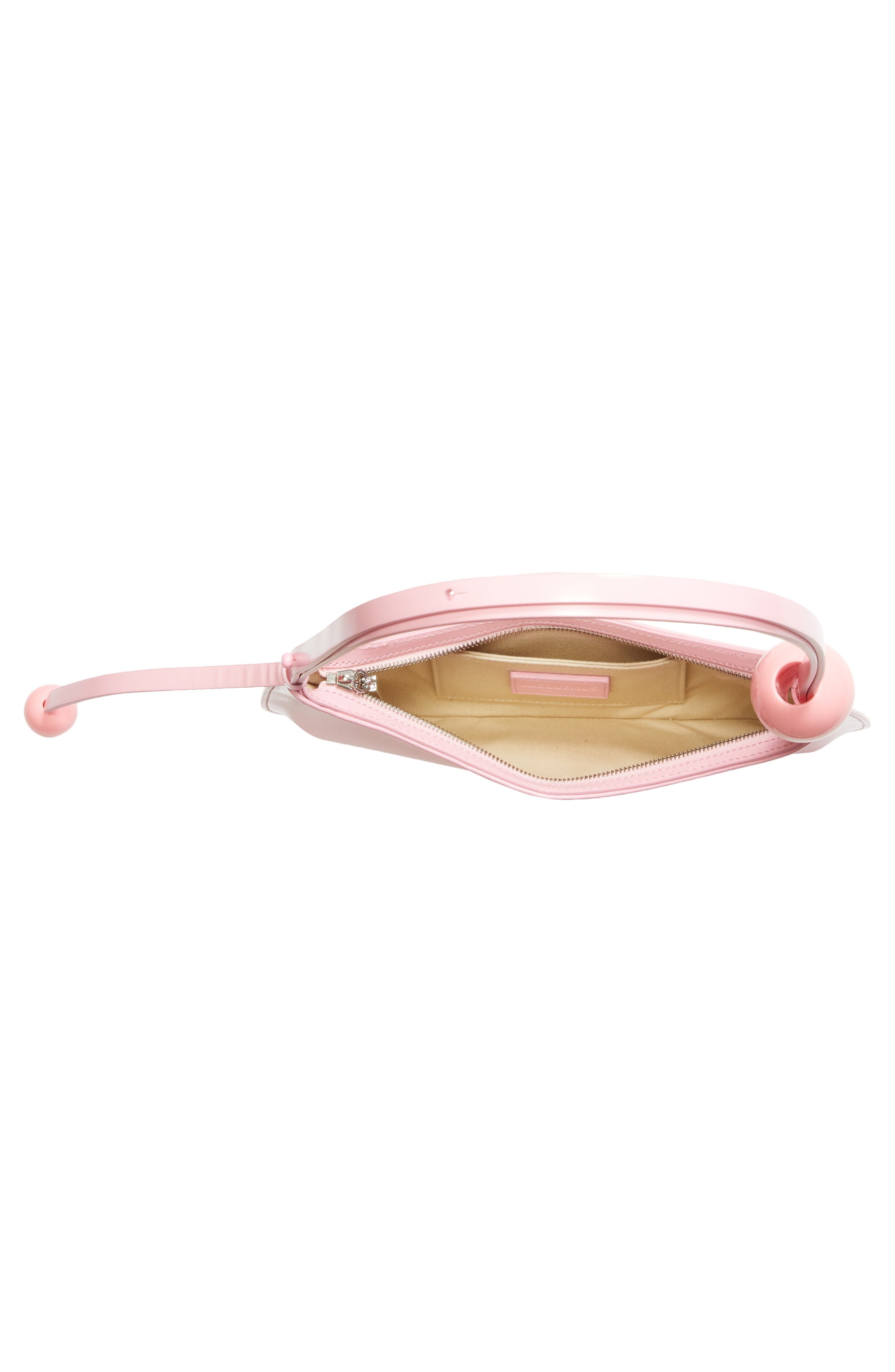 Jacquemus Le Bisou Perle Leather Shoulder Bag in Pink 430 at Nordstrom - 5