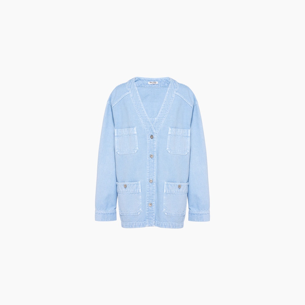 Garment-dyed drill blouson jacket - 1