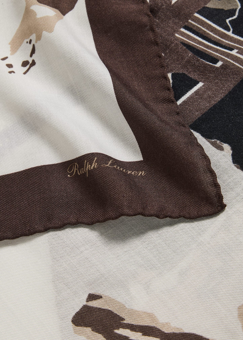 Ralph Lauren Men's Cashmere and Silk Buffalo Plaid Neck Scarf outlook