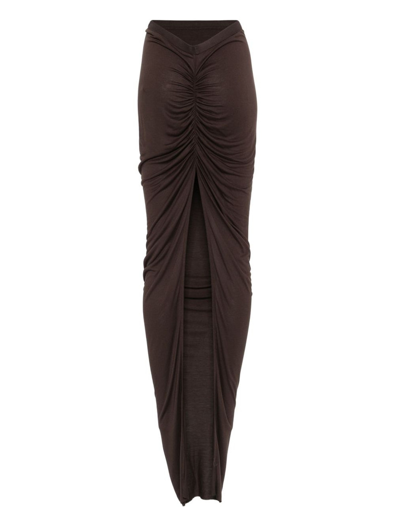 Rick Owens Lilies draped maxi skirt outlook