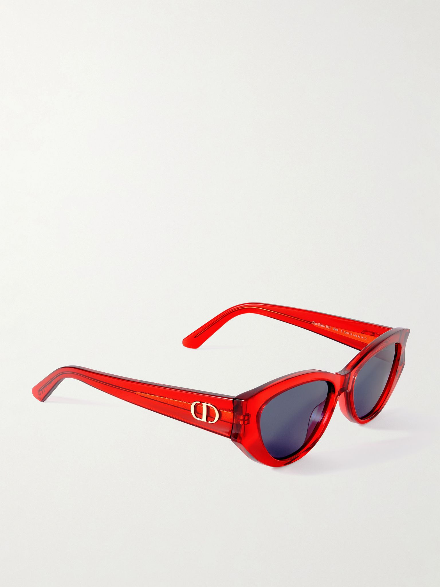 DiorGlow B1I cat-eye acetate sunglasses Red - 3