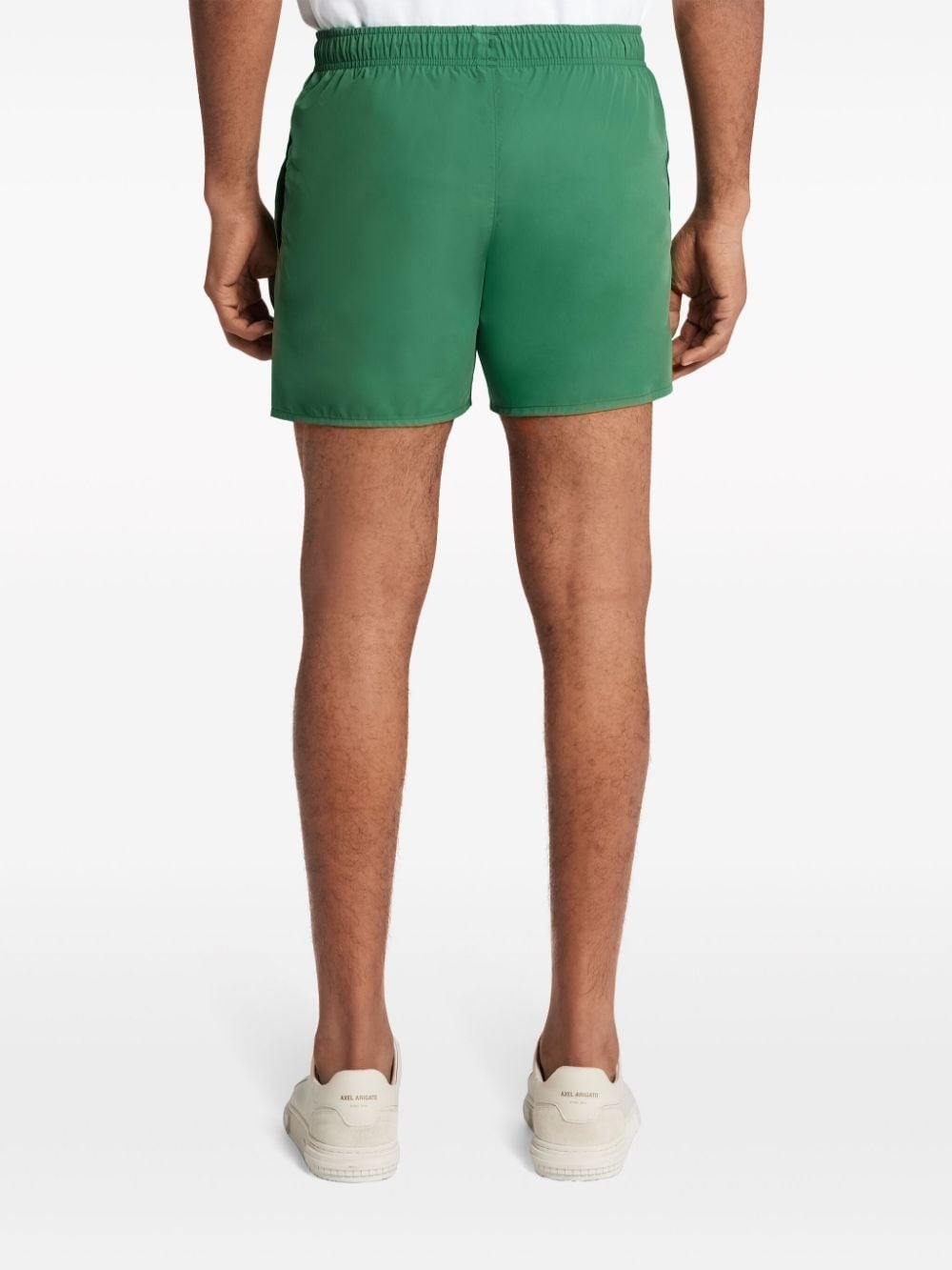 logo-appliquÃ© drawstring swim shorts - 4