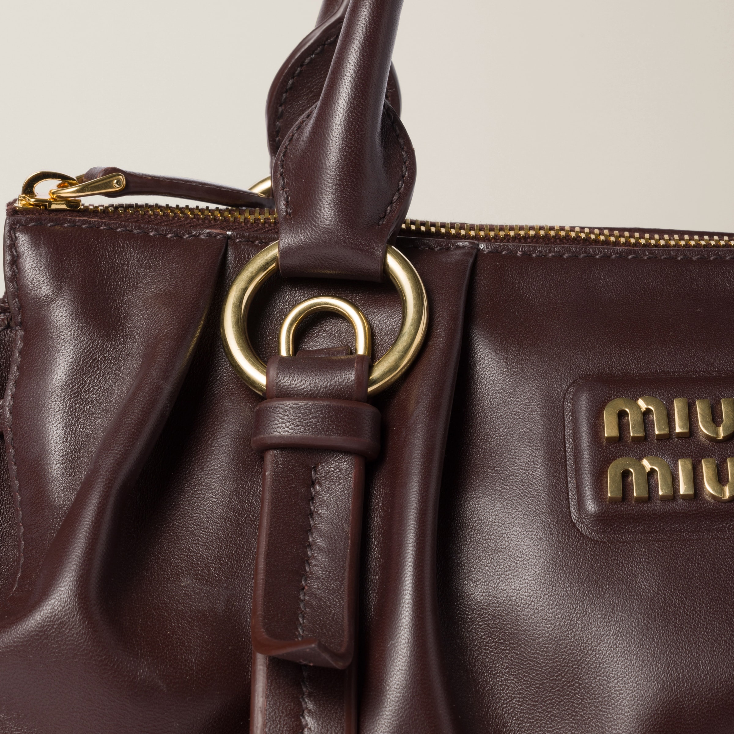 Miu Miu Joie nappa leather bag | miumiu | REVERSIBLE